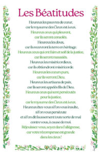 Lire la suite à propos de l’article Les Béatitudes