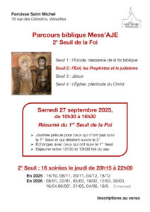 Lire la suite à propos de l’article Parcours Biblique Mess&rsquo;AJE