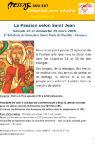 Lire la suite à propos de l’article La passion selon Saint Jean