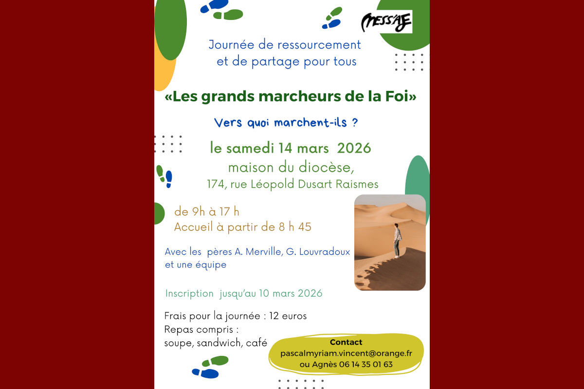 You are currently viewing Les marcheurs de la foi   Raismes – mars 2026